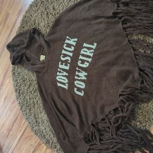 Cowgirl poncho